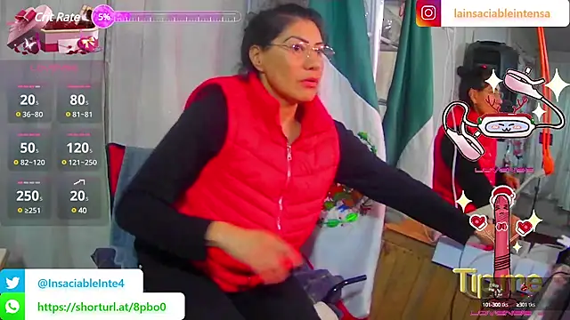 LaInsaciableIntensa online show from February 24, 2025, 12:30 am