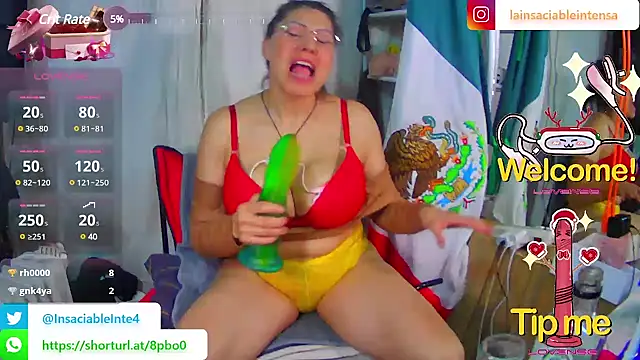 LaInsaciableIntensa online show from February 28, 2025, 1:26 am