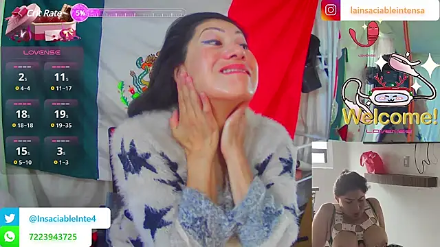 LaInsaciableIntensa online show from March 13, 2025, 2:12 pm