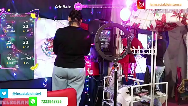 LaInsaciableIntensa online show from January 10, 2026, 11:42 pm