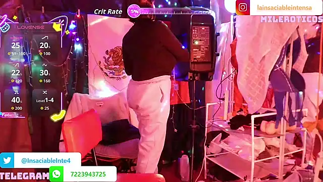 Snapshot of LaInsaciableIntensa chatting on March 1, 2026, 1:29 am LaInsaciableIntensa online show from March 1, 2026, 1:29 am