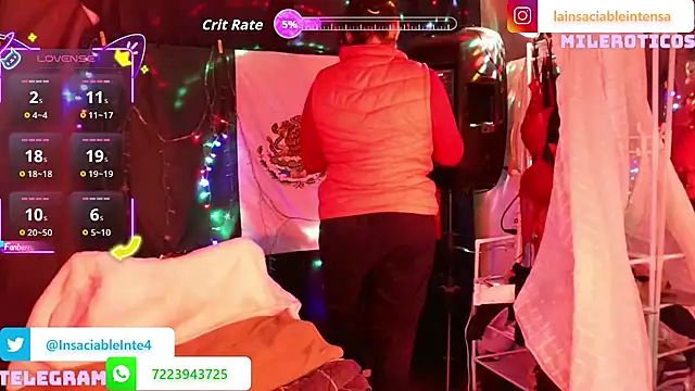 LaInsaciableIntensa online show from March 5, 2026, 2:07 am