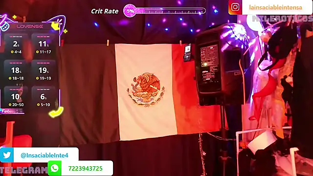 Snapshot of LaInsaciableIntensa chatting on May 24, 2026, 1:32 am LaInsaciableIntensa online show from May 24, 2026, 1:32 am