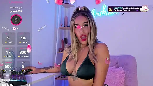 andrea lopezz  online show from March 6, 2025, 12:43 am