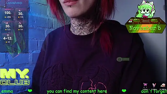 Witch Emma online show from November 5, 2025, 7:58 pm