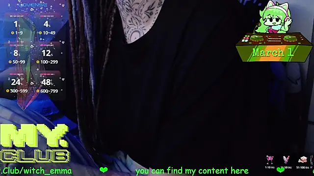 Witch Emma online show from March 1, 2026, 9:00 am