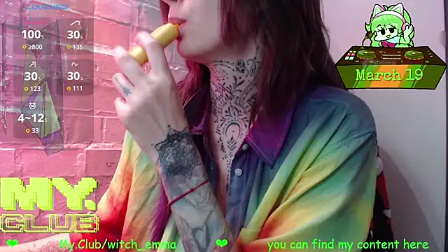 Witch Emma online show from March 19, 2026, 8:51 am