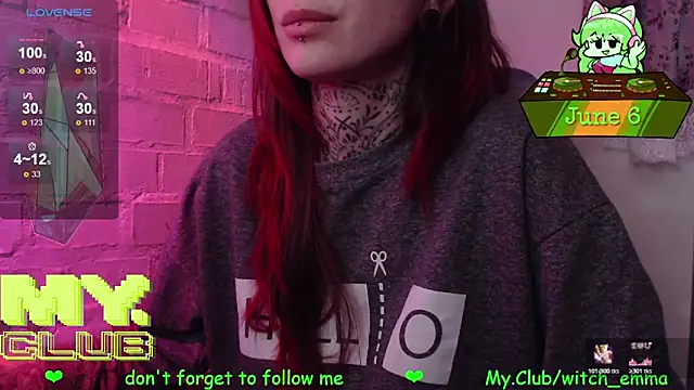 Witch Emma online show from June 6, 2026, 5:56 am