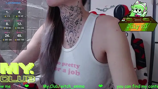 Witch Emma online show from July 20, 2026, 6:17 am