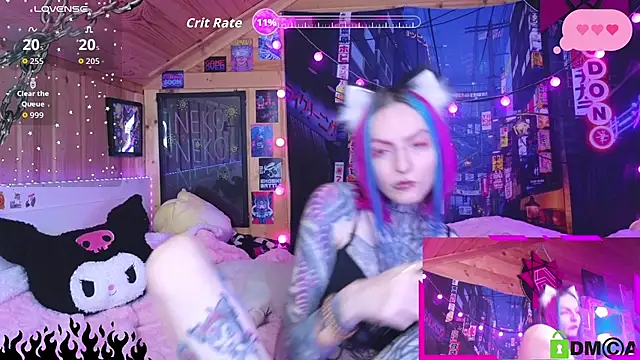 Snapshot of NekoCyber chatting on February 22, 2026, 5:08 am NekoCyber online show from February 22, 2026, 5:08 am